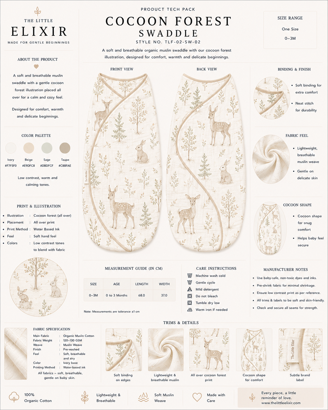 Cocoon Forest Swaddle